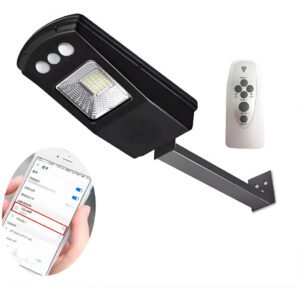Lampara Exterior Led Solar 30w Sensor Y Bluetooth Control