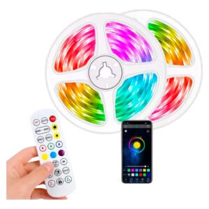 Tira Maguera Luces Led Multicolor 10 Metros + Control Remoto