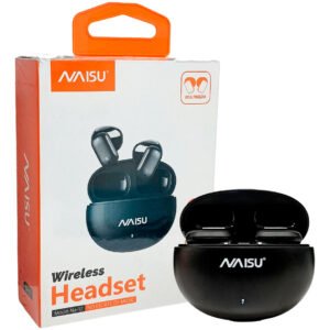 Audífonos Bluetooth Con Manos Libres Estuche Portátil Naisu