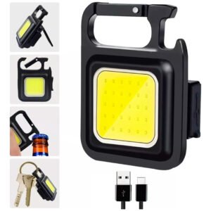Mini Linterna Llavero Led Recargable Usb Camping Lampara