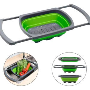 Colador Escurridor Plegable Expandible Verduras Frutas