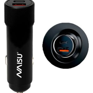 Cargador De Celular En La Cigarrera Para Carro Con 2 Puertos