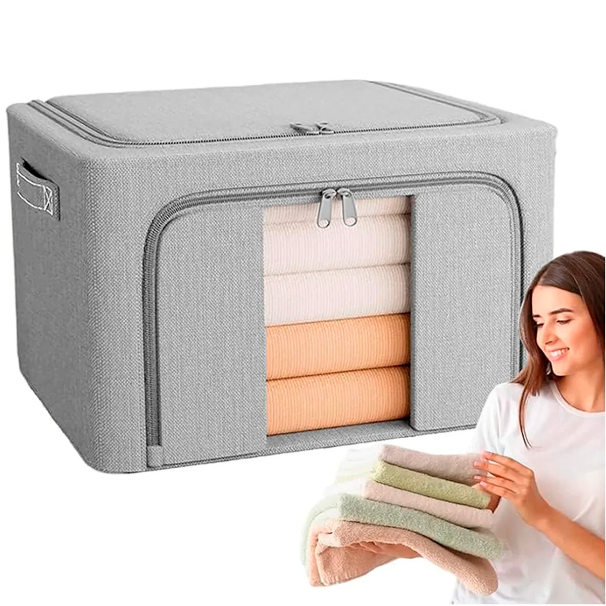 Caja Almacenamiento Ventana Organizador Plegable Para Hogar
