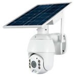 Cámara De Seguridad Ip Robótica Exterior Wifi Panel Solar