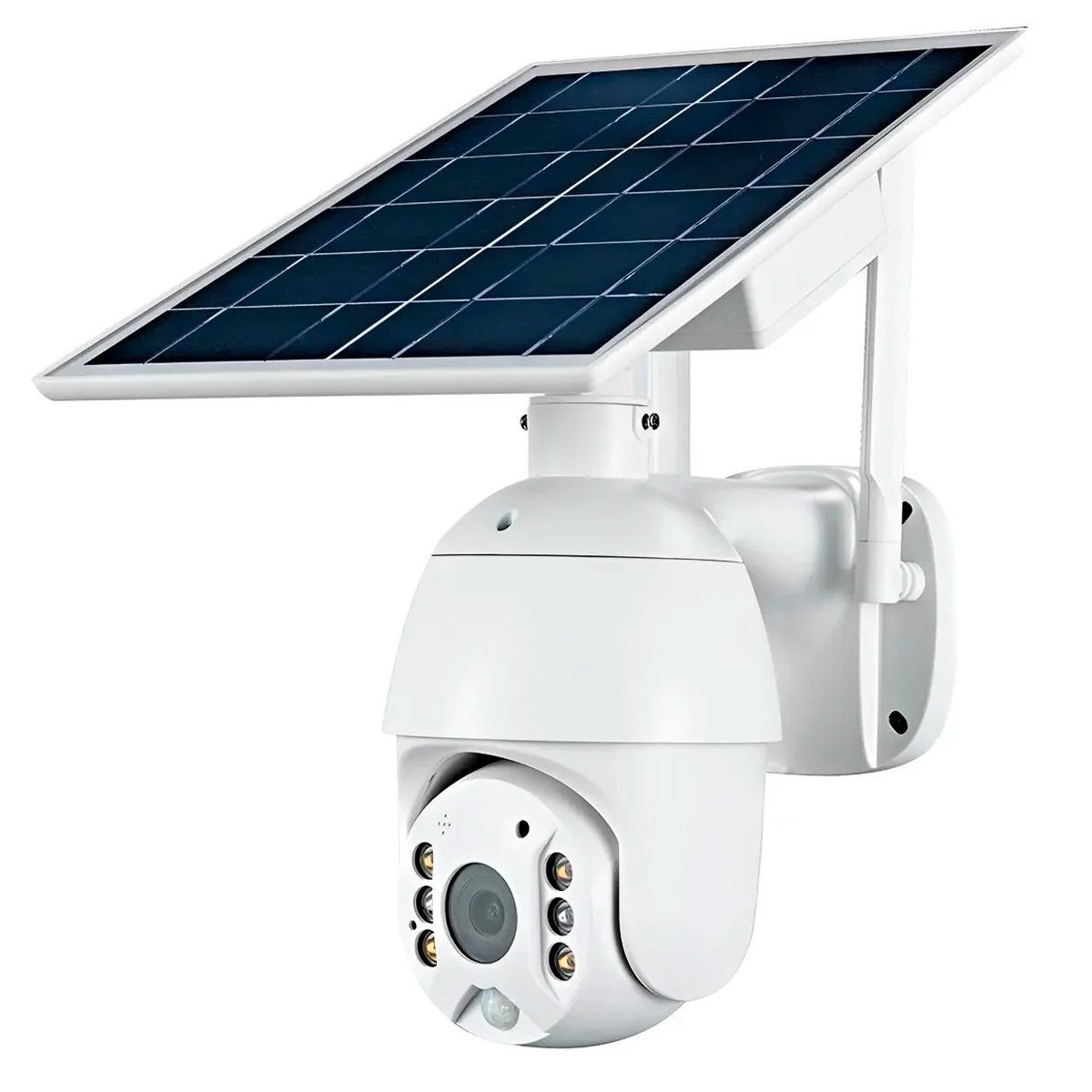 Cámara De Seguridad Ip Robótica Exterior Wifi Panel Solar