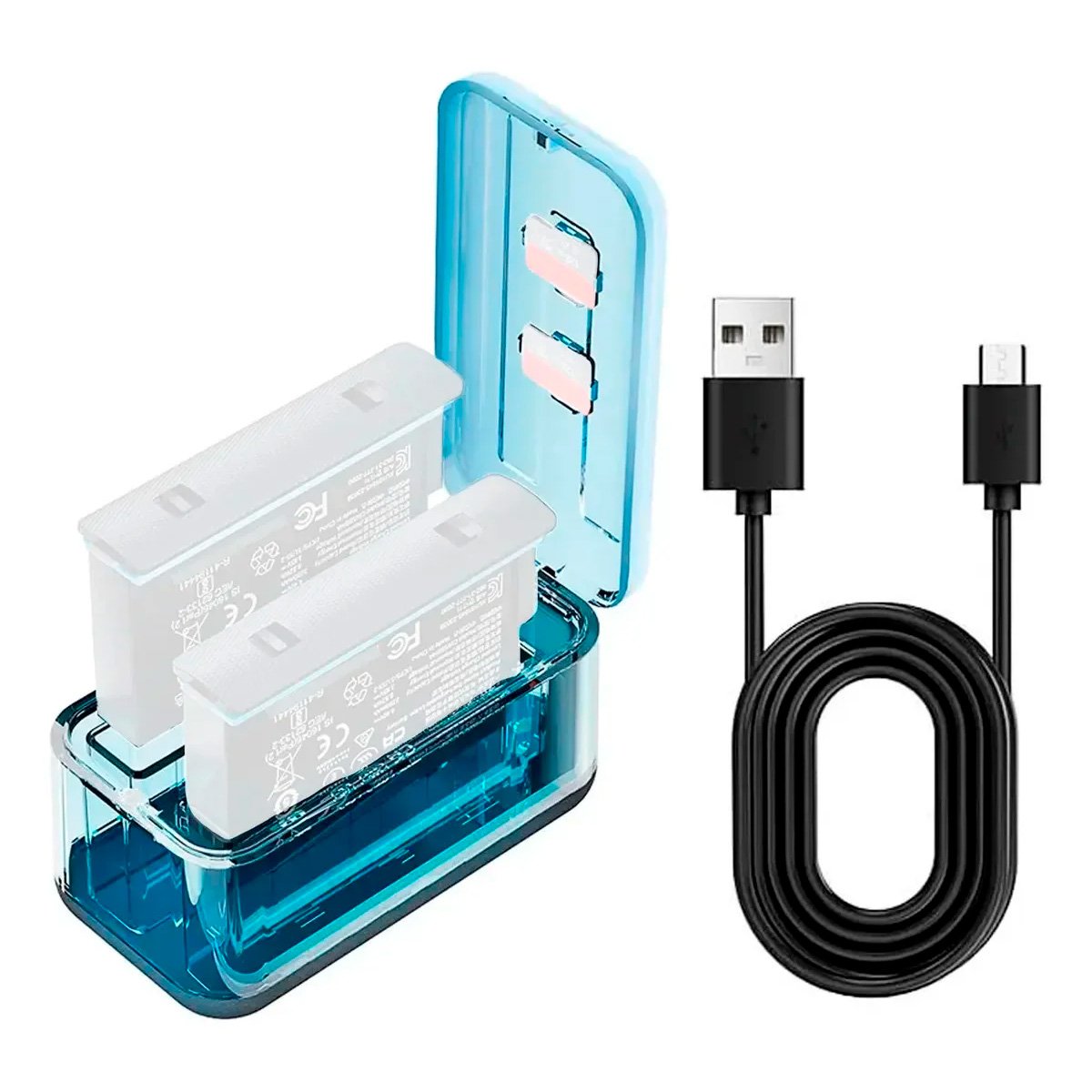 Cargador Caja Externa Para 2 Baterías De Cámara Insta360 X5