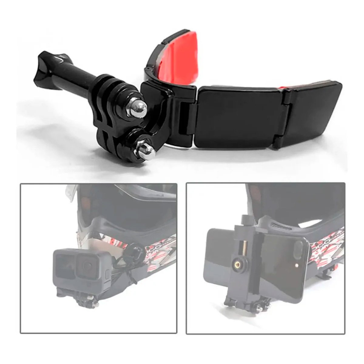 Soporte Arnes Adhesivo Montura Para Casco Para Cámara Gopro
