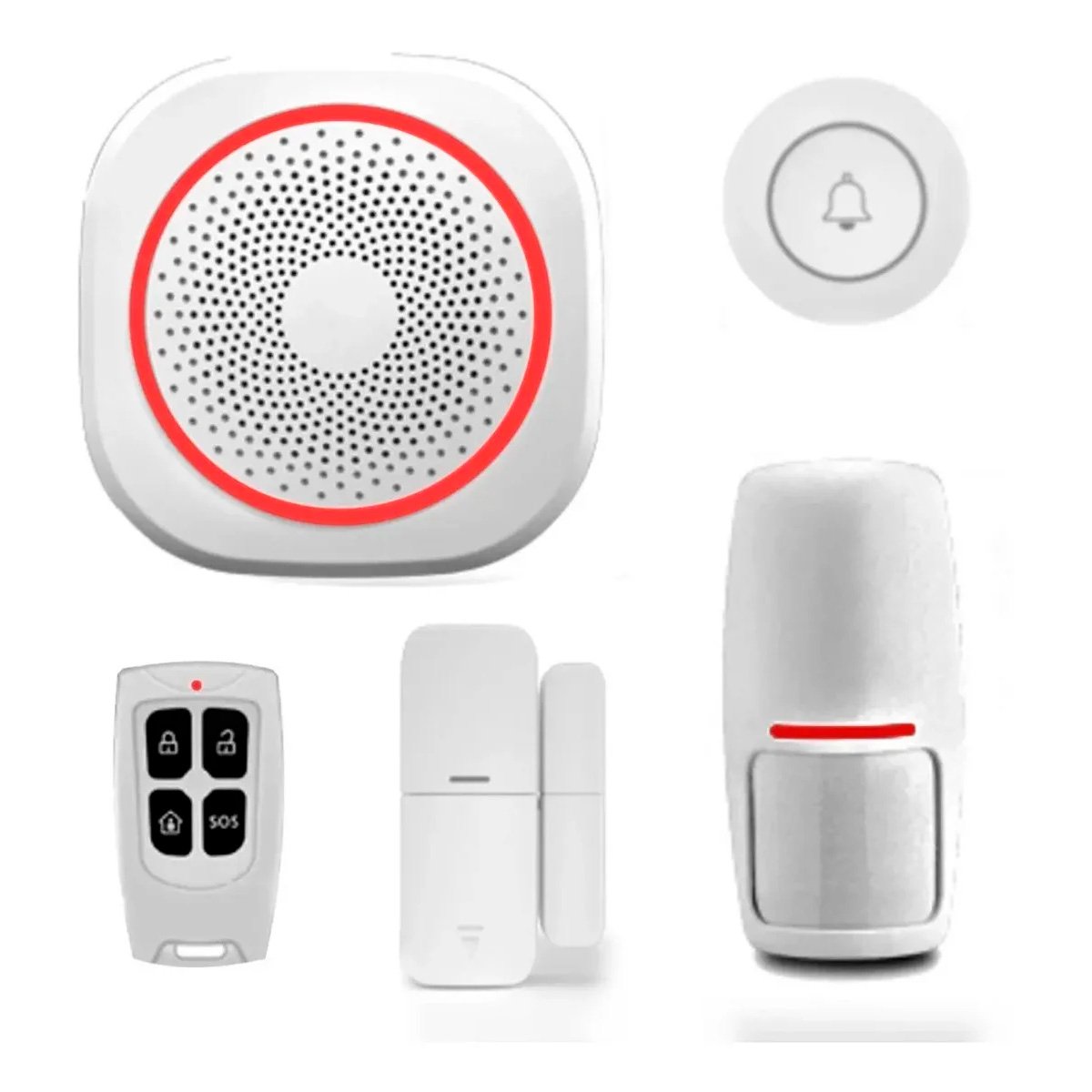 Kit Alarma Wifi Inteligente Sensor Movimiento Control App