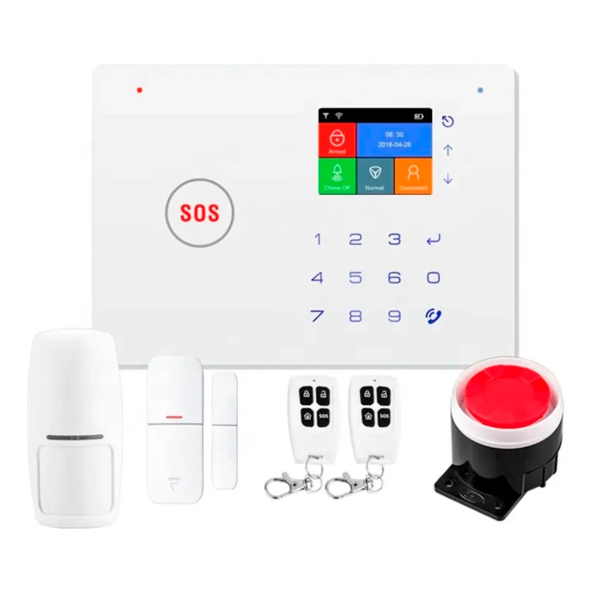 Kit De Alarma Casa Oficina Con App Wifi Gsm Sensor Y Control