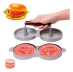 Molde Prensa Doble Espacio Manual Para Carne De Hamburguesas