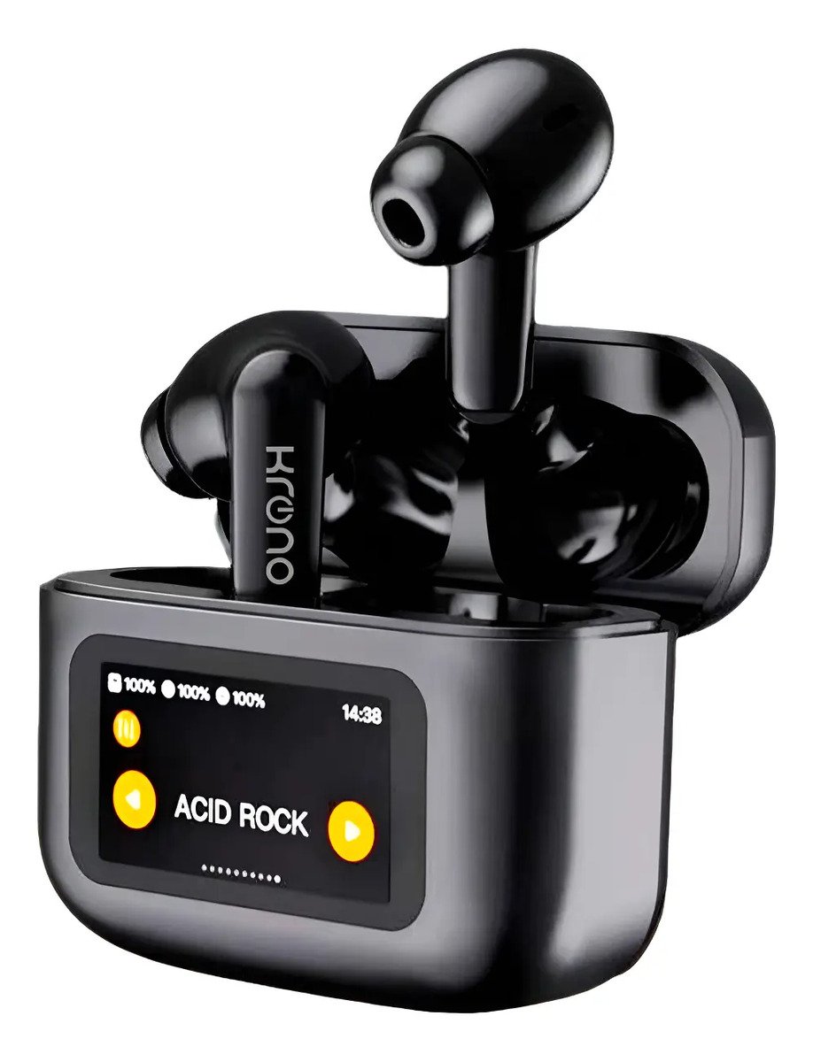Auriculares De Bluetooth Estuche Con Pantalla Táctil - Krono