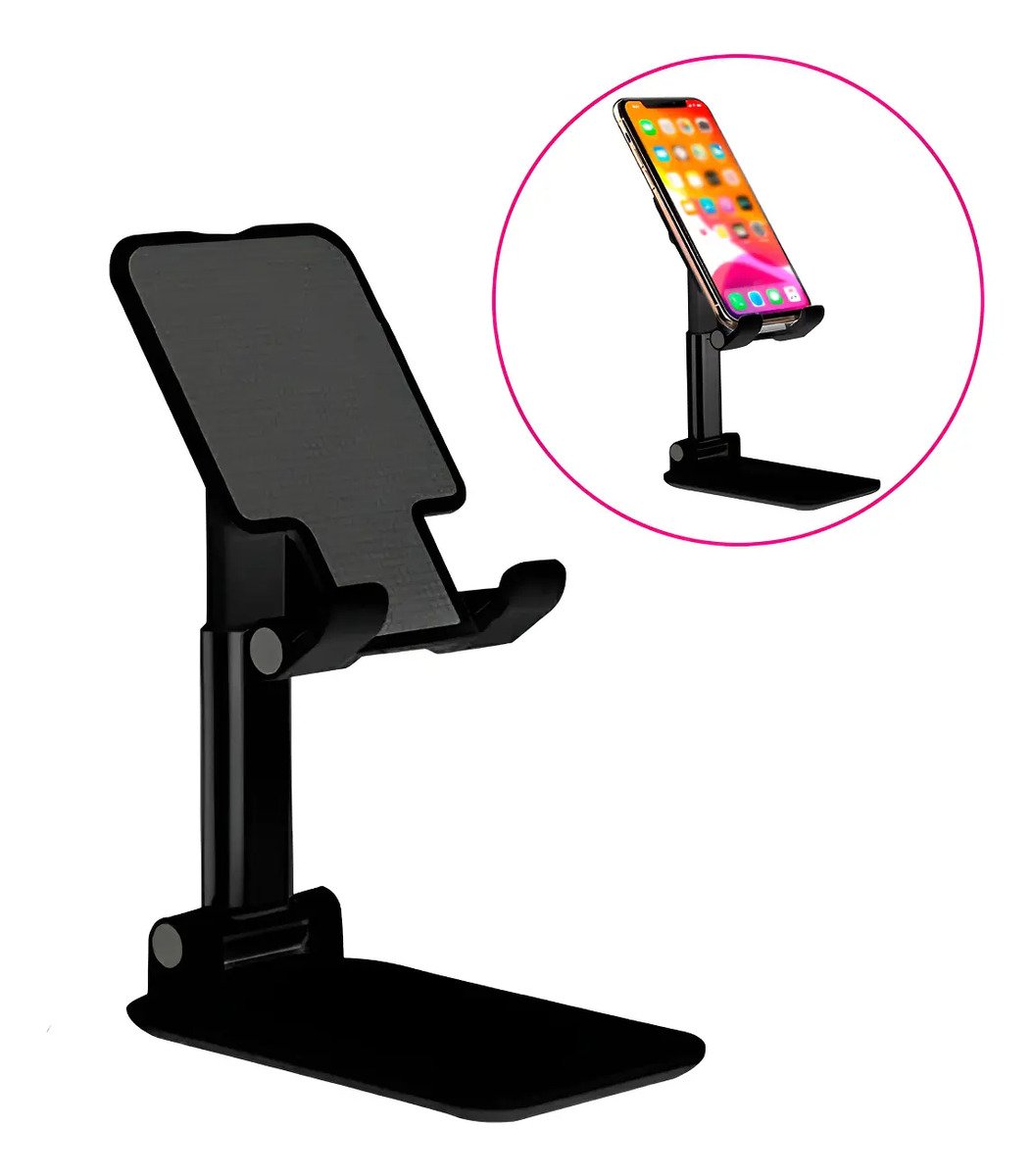 Soporte Ajustable Plegable Para Celular Mesa De Escritorio