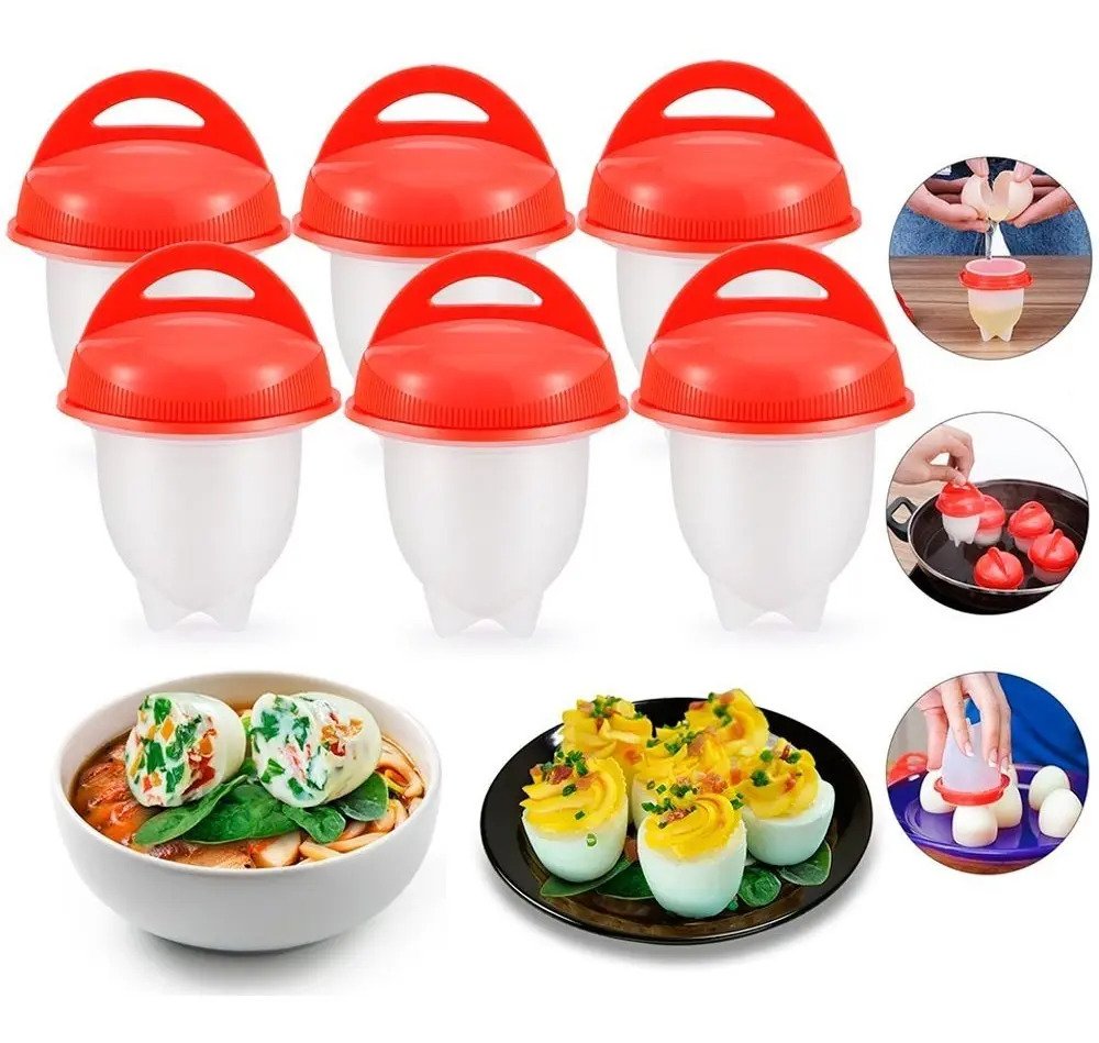 Silicona Para Huevo Egg Boil Cocina Huevos Sin Cascara