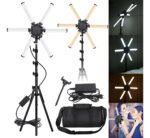 Aro De Luz Led 65cm Estrella 6 Tubos Iluminación Fotografía
