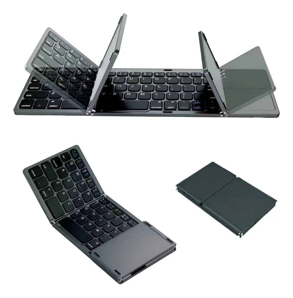 Teclado Bluetooth Plegable Mouse Táctil Inalámbrico Usb B033