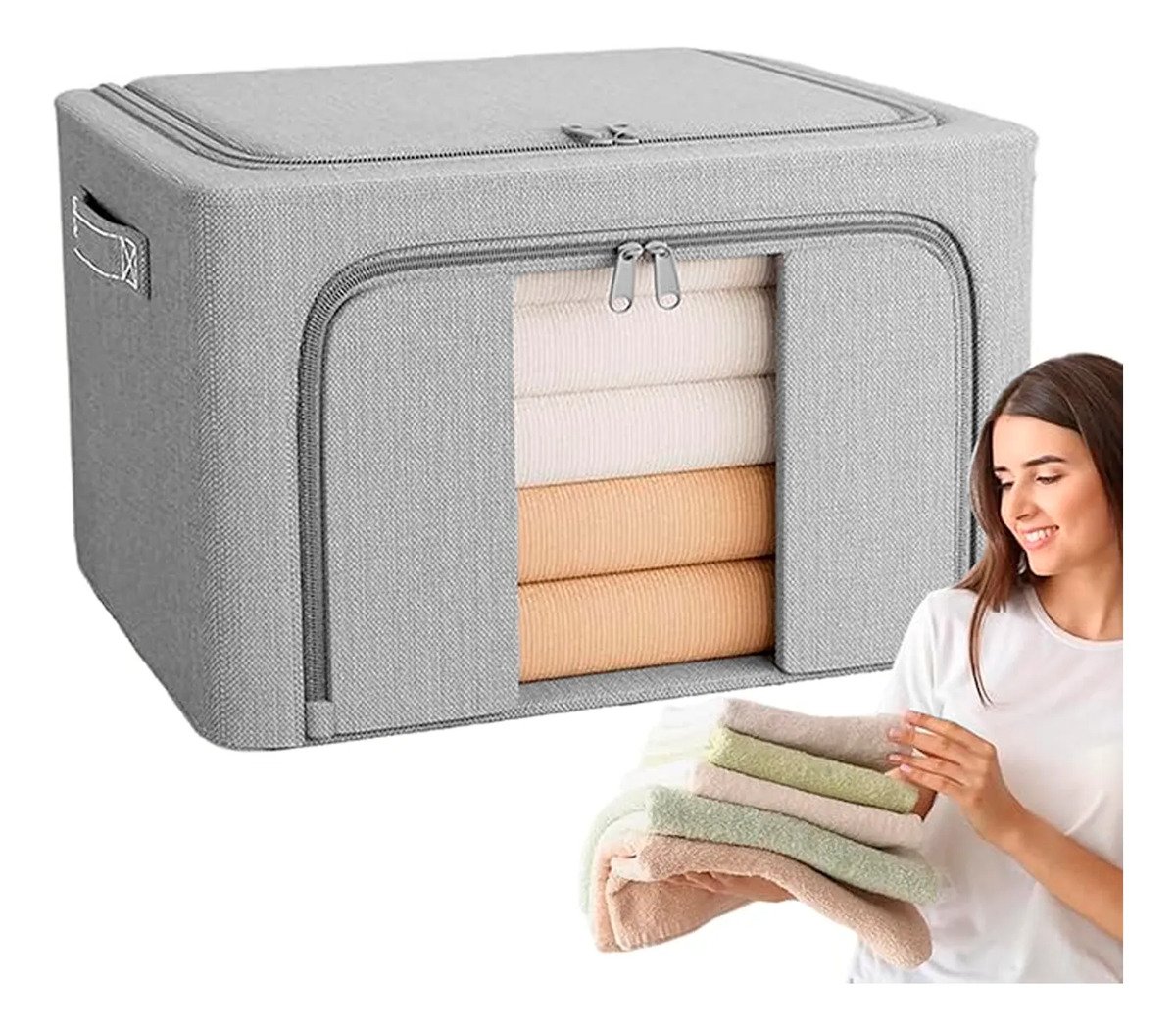 Caja Almacenamiento Ventana Organizador Plegable Para Hogar