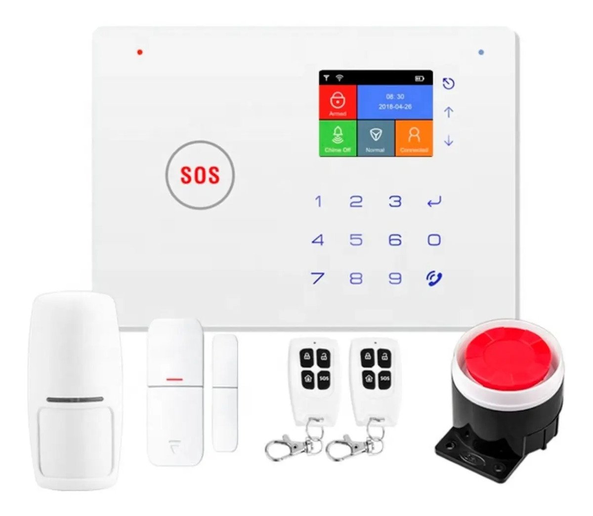 Kit De Alarma Casa Oficina Con App Wifi Gsm Sensor Y Control