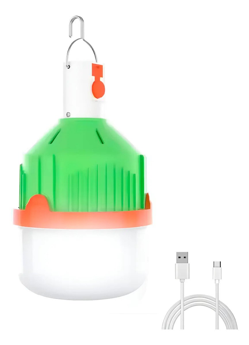 Bombillo Led De 50w Recargable Portátil 3 Modos Luz Fría 5v