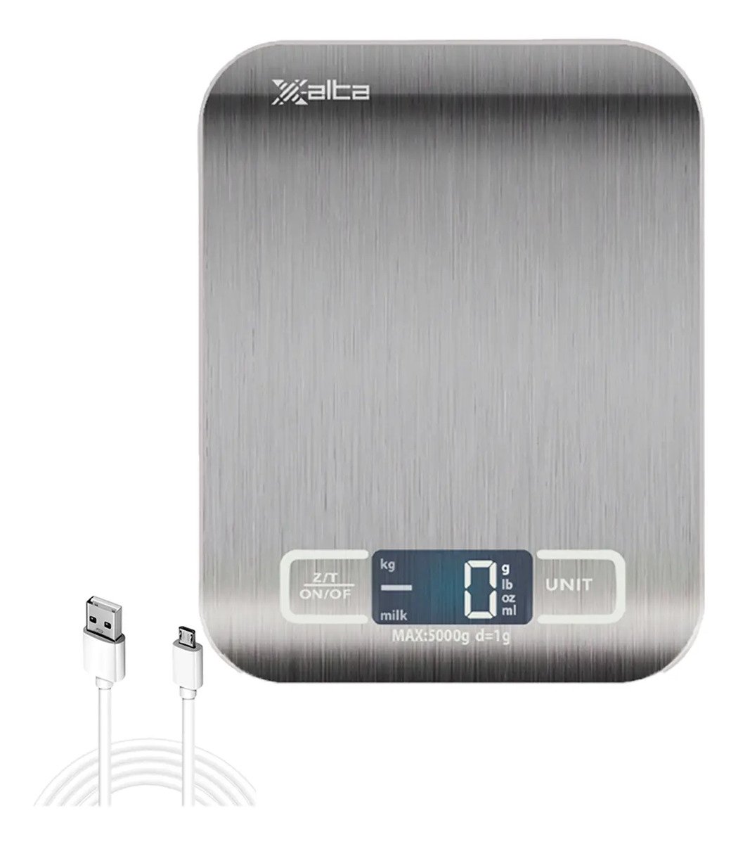 Gramera Digital De Cocina Recargable De 5000 Gramos Balanza