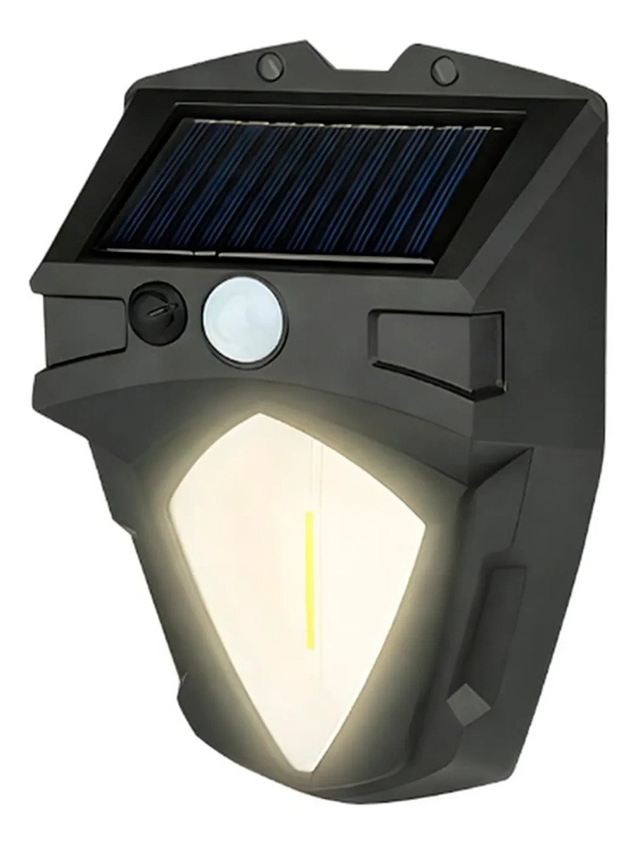 Lámpara Led Con Panel Solar Para Jardín Y Sensor Movimiento