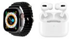 Combo Reloj Smartwatch + Audifonos Con Bluetooth + 2 Pulsos