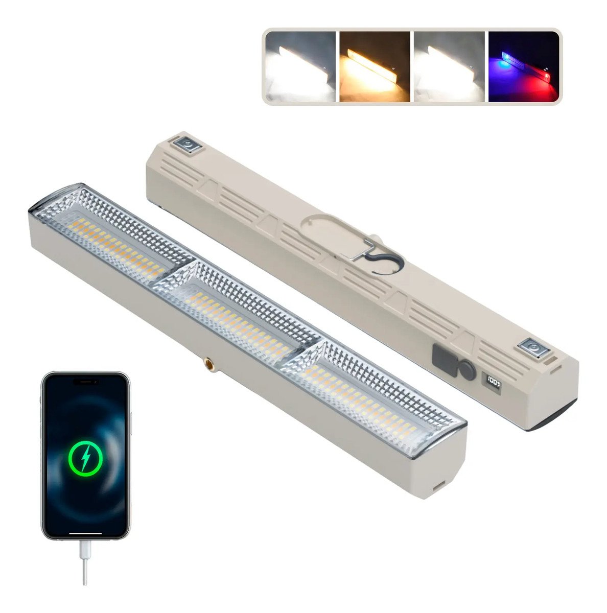 Lámpara Led Fría Y Cálida Portátil Magnética Recargable 30cm