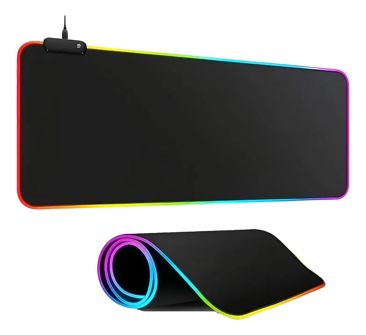 Tapete Pad Mouse Gamer Con Luces Led Rgb Largo Xl 80x30 Cm