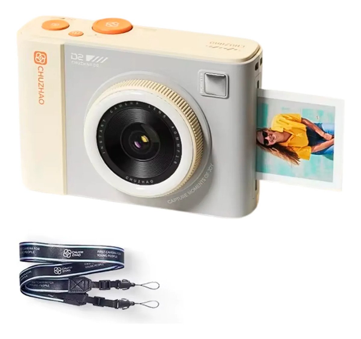 Cámara Instantánea Fotográfica + Cartucho 20 Hojas + Cordón