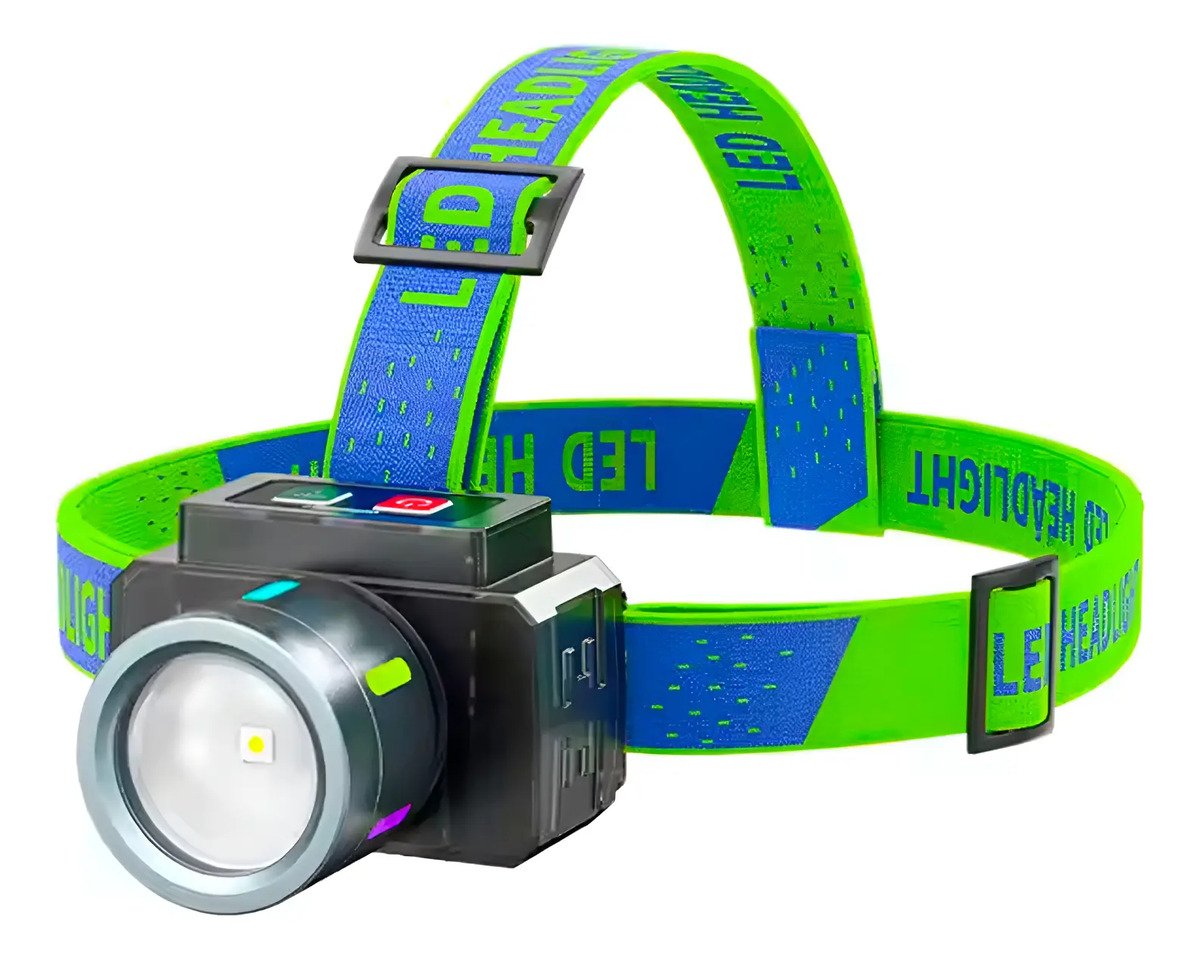 Linterna Minera Led Manos Libres Recargable Sensor 11 Modos
