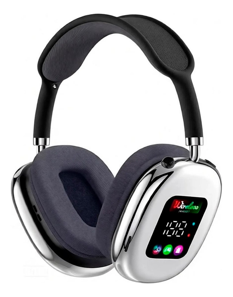 Audífonos Diadema Inalámbrico Bluetooth Con Pantalla Digital