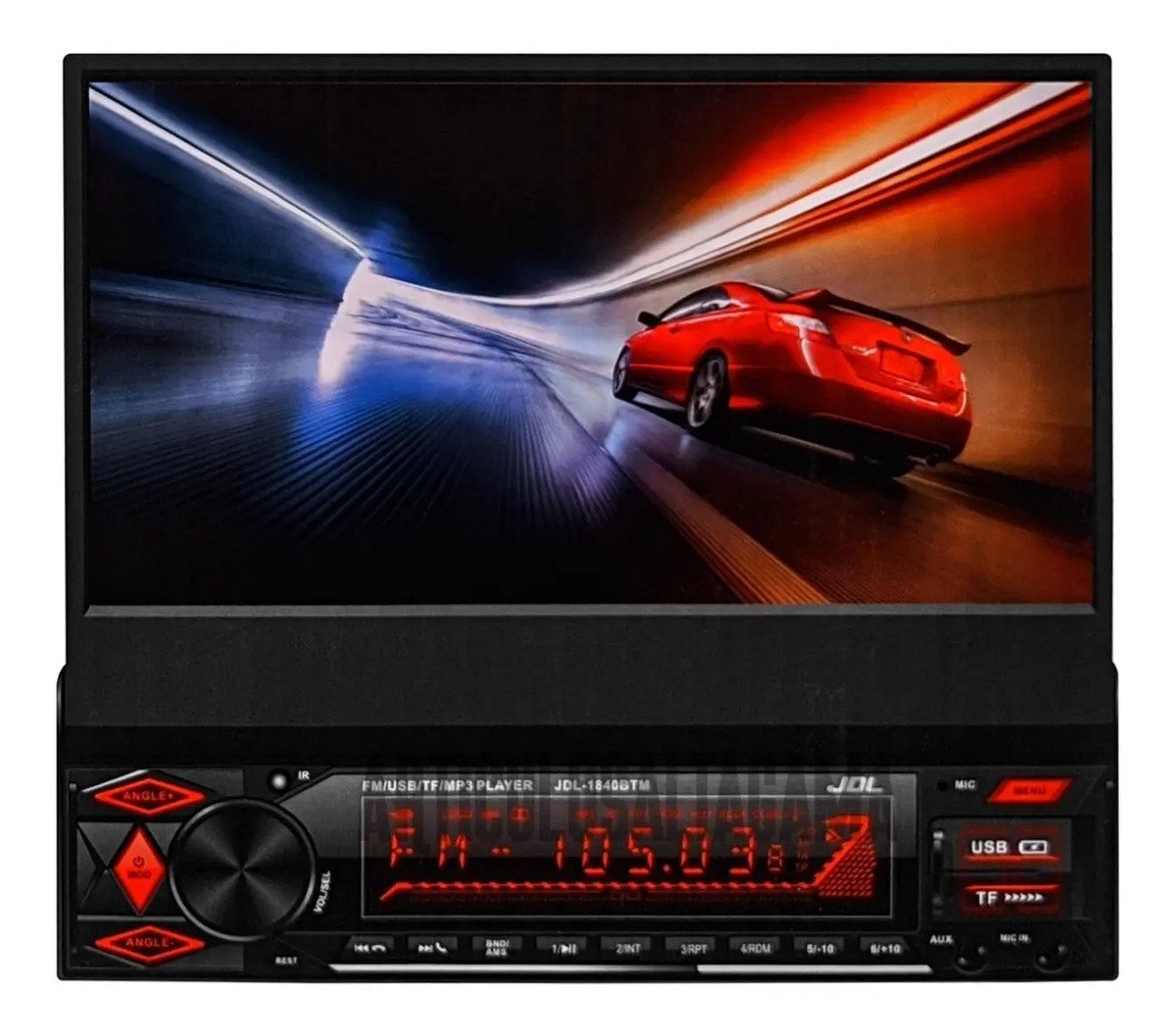 Radio Jdl 1840 Motorizado Usb Bluetooth Pantalla 7  Pulgadas