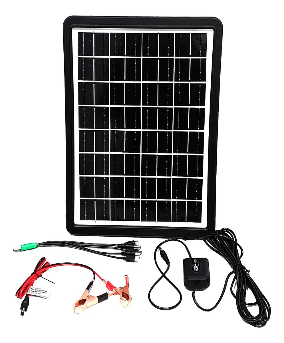 Panel Solar 15w Portátil Carga 6v 9v 16v Celulares Baterías