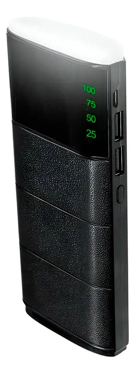 Power Bank Batería Externa De 12000mah Portátil Con Luz Led