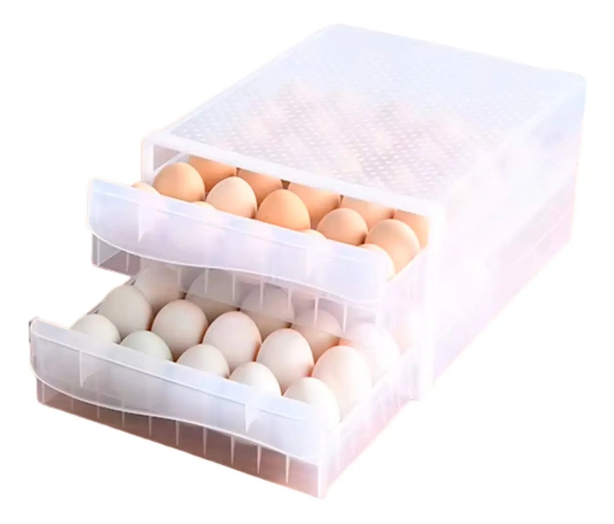 Organizador De Huevos Doble Para Cocina X60 Nevera Encimera