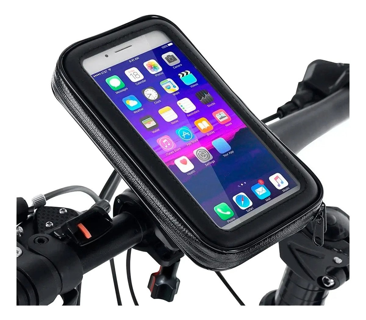 Soporte Estuche Impermeable Para Celular En Bicicleta O Moto