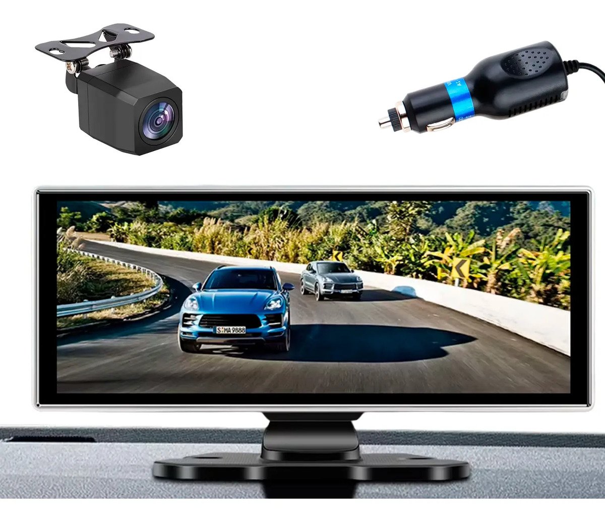 Cámara Espejo Retrovisor 10p Para Carro Con Carplay Android