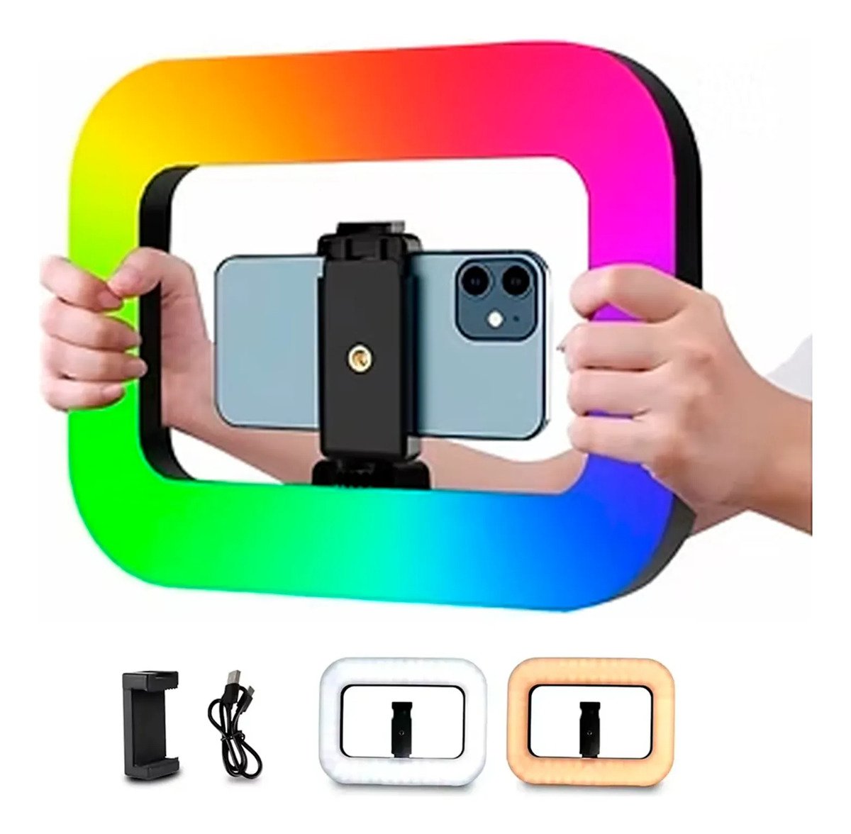 Luz Continua Led Rgb Portátil Recargable Fotografía O Videos
