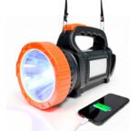 Linterna Luz Led Portátil Potente Con Panel Solar Recargable