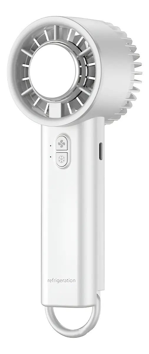 Mini Ventilador Congela Su Punta Enfría Aire Y Refresca Blan