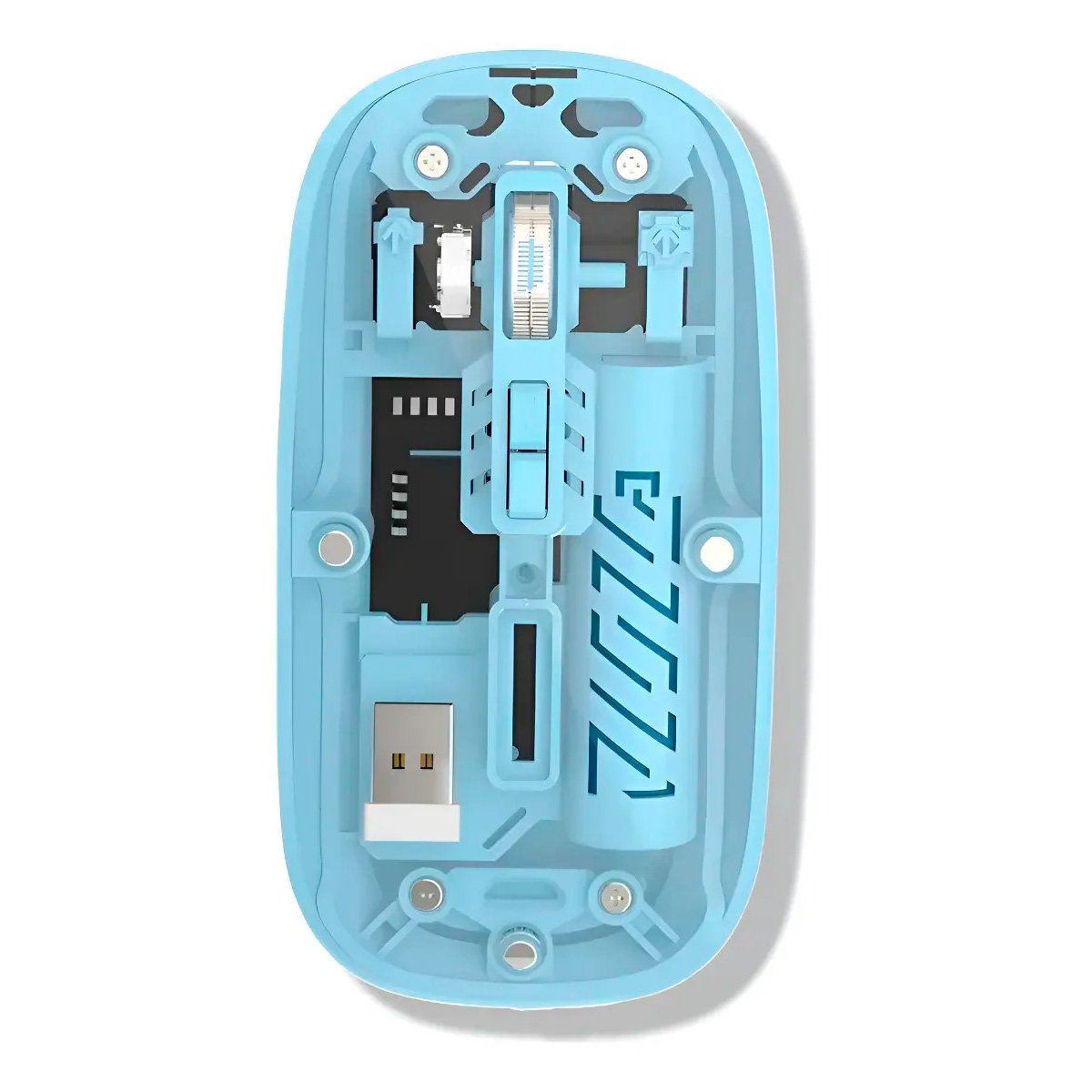a13 Mouse 2 En 1 Bluetooth O Usb Para Pc Celular Y Tablet Azul - Artículos Altagama
