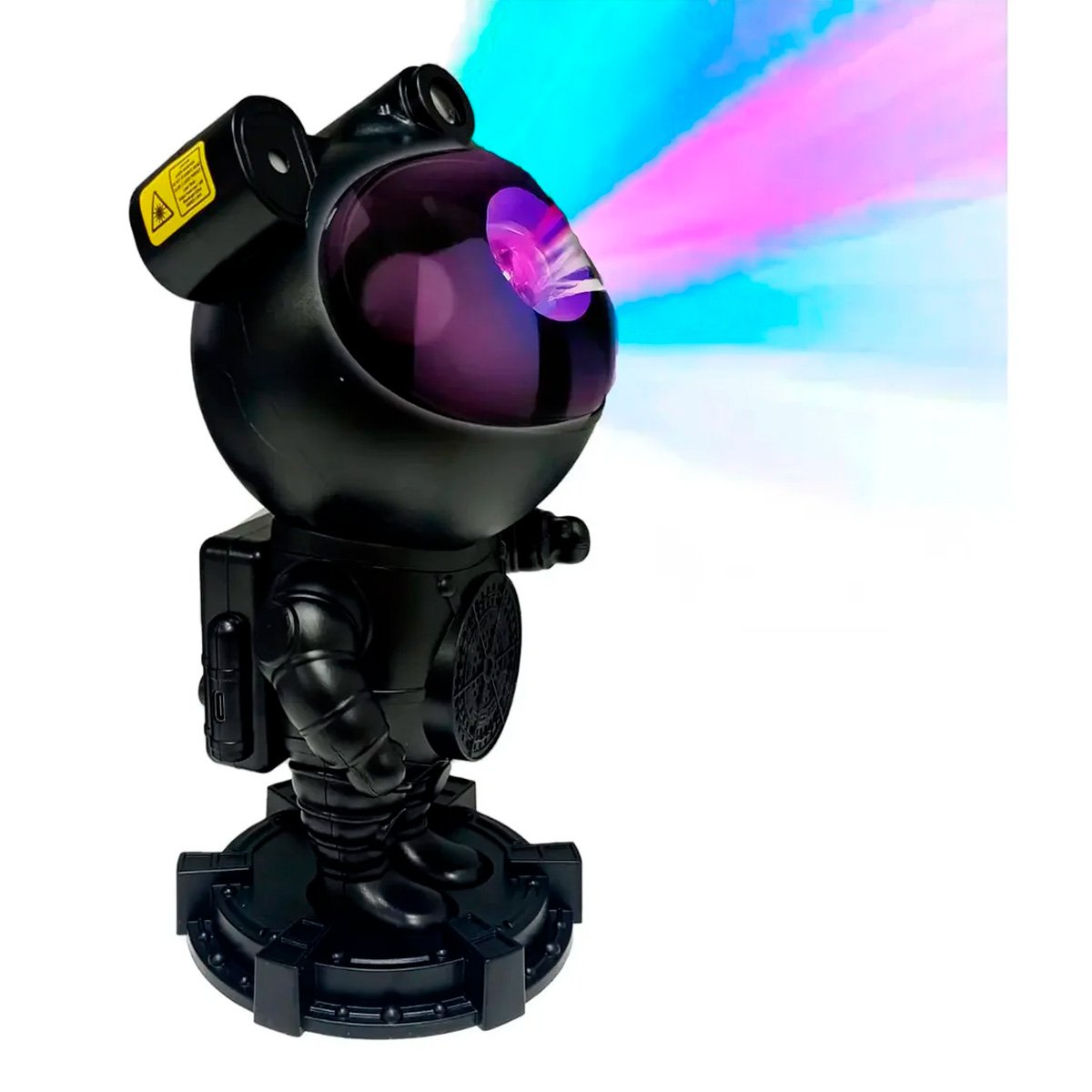 Parlante Bluetooth Proyector De Galaxia Astronauta Negro