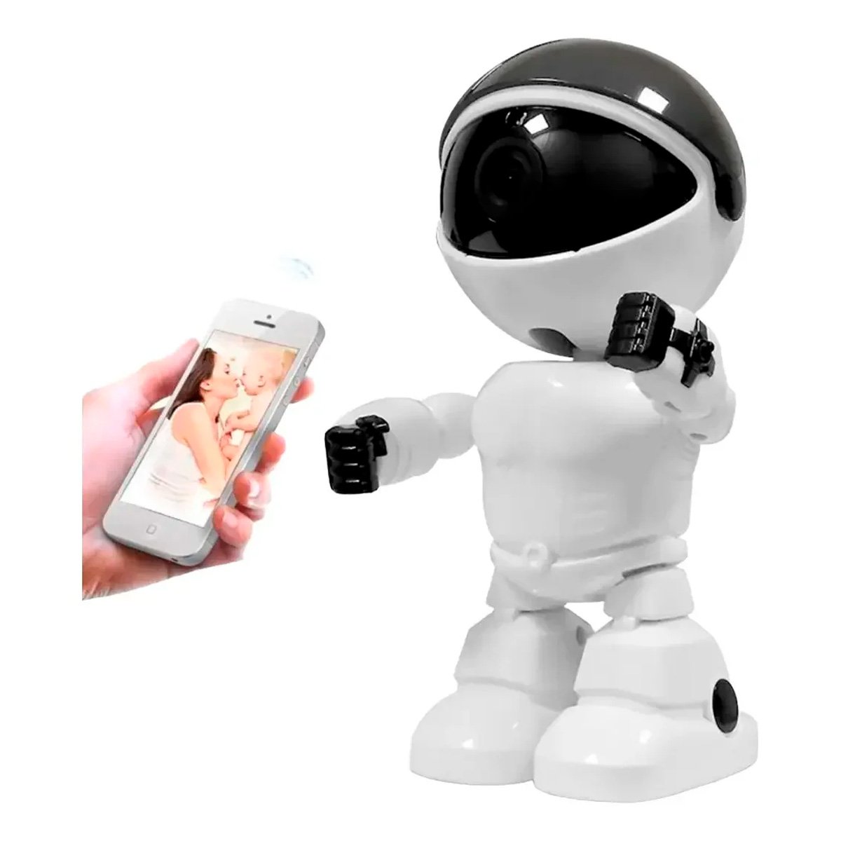 Cámara Ip Forma De Robot Visión Nocturna Wifi Robotica