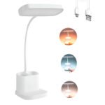 Lampara Led Luz Cálida Y Fría Recargable Flexible Portátil