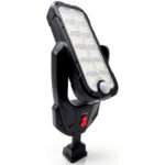 Lámpara Led Reflector Exterior Panel Solar Ángulo Ajustable