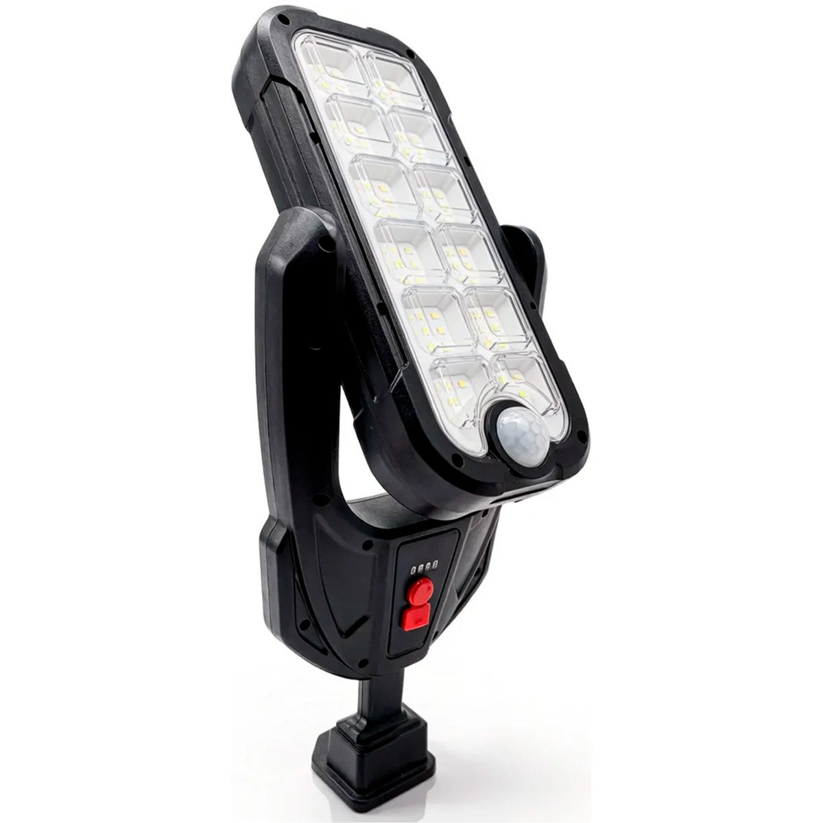 Lámpara Led Reflector Exterior Panel Solar Ángulo Ajustable