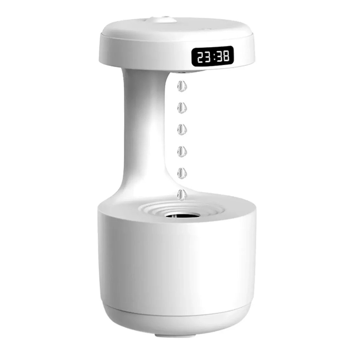 Humidificador Difusor De Aromas Antigravedad 600ml Con Reloj