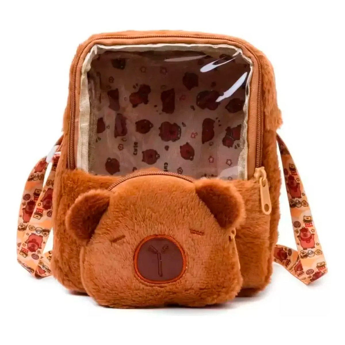 Morral Bolso Cruzado Infantil Maleta Para Niños De Capibara