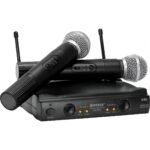 Kit Microfonos Inalambricos Wvngr Sm-58 Receptor Uhf Karaoke - Artículos Altagama 1 mic cab