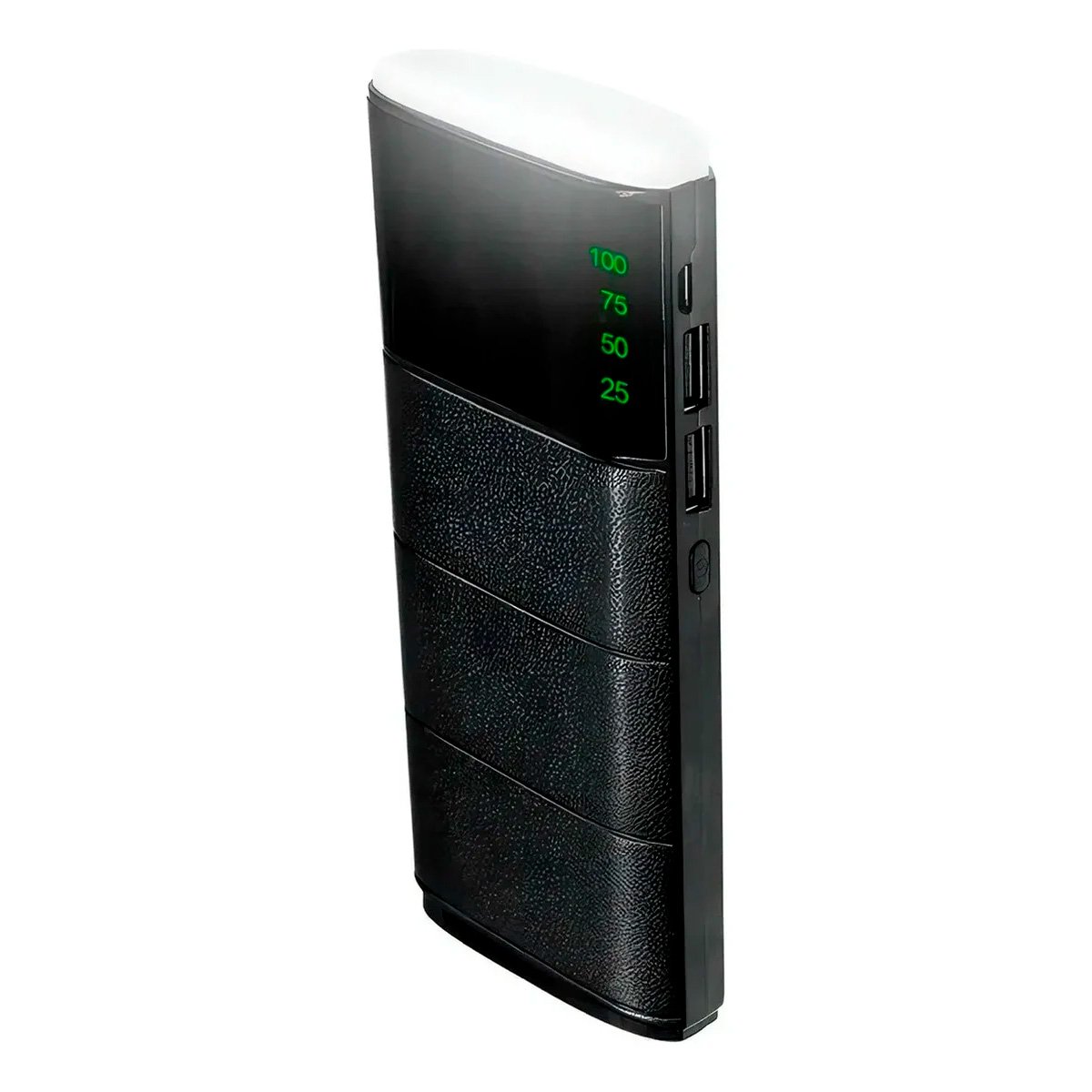 Power Bank Batería Externa De 12000mah Portátil Con Luz Led