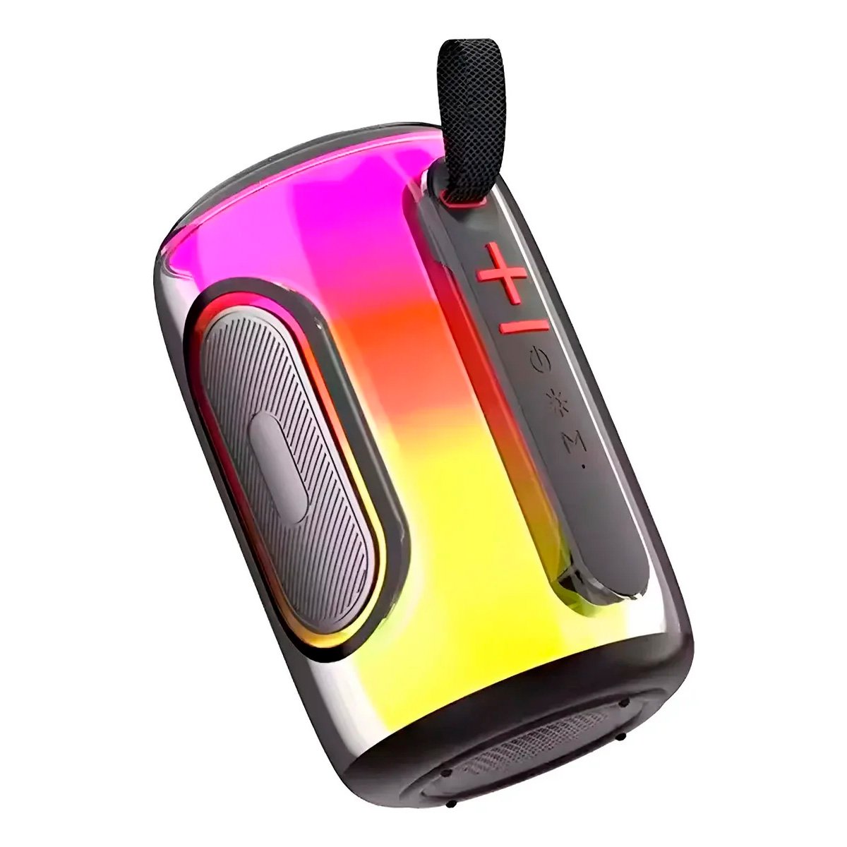 Parlante Portátil Con Bluetooth Luces Rgb Entrada Usb Y Aux